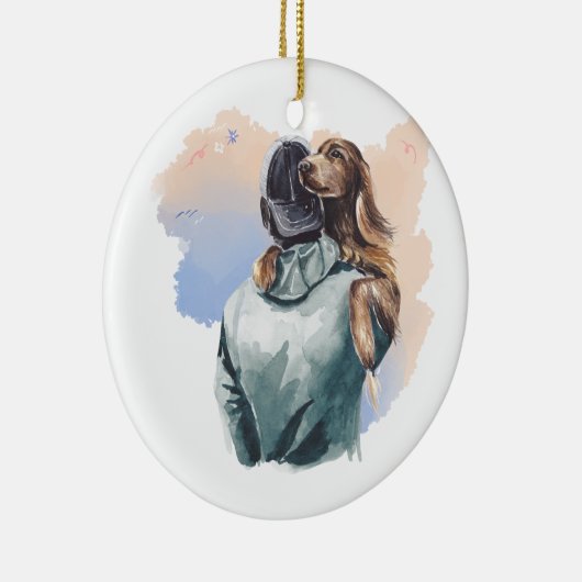 Ornament van honden en Mannen (Rechts)