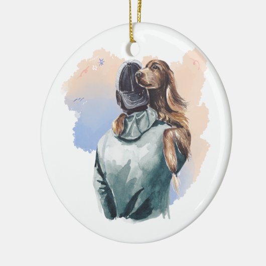 Ornament van honden en Mannen (Links)