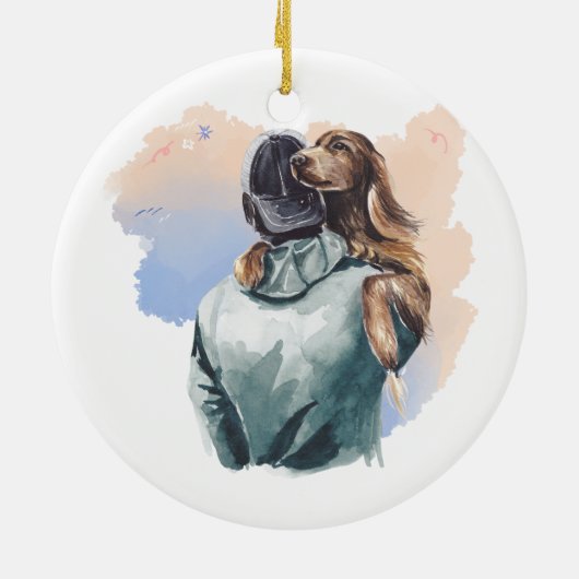 Ornament van honden en Mannen (Achterkant)