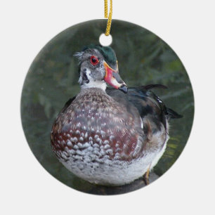 Ornament van hout Duck