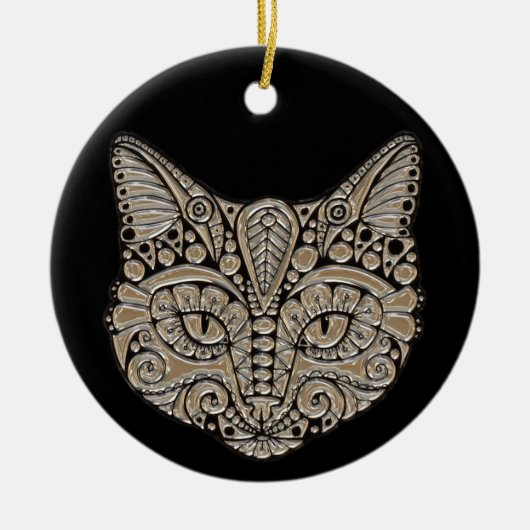 ornament van juwelen katten (Voorkant)