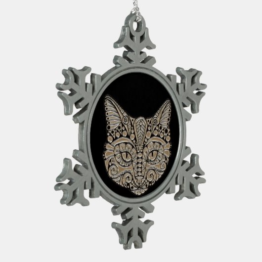 ornament van juwelen kattenpeper (Links)