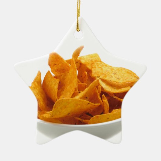 Ornament van kaaschips (Voorkant)