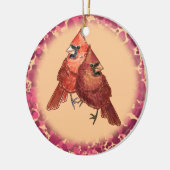 Ornament van kardinaal koppel (Links)