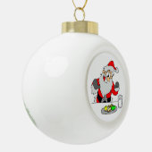 Ornament van keramische balken/Santa (Links)