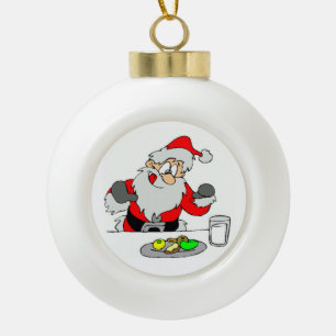 Ornament van keramische balken/Santa