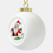 Ornament van keramische balken/Santa (Rechts)