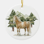 Ornament van keramische cirkels - Paarden1 (Voorkant)