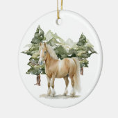 Ornament van keramische cirkels - Paarden1 (Links)