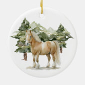 Ornament van keramische cirkels - Paarden1 (Achterkant)