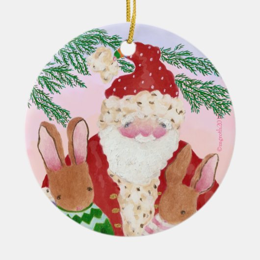 Ornament van Kerstmis en knollen (Voorkant)