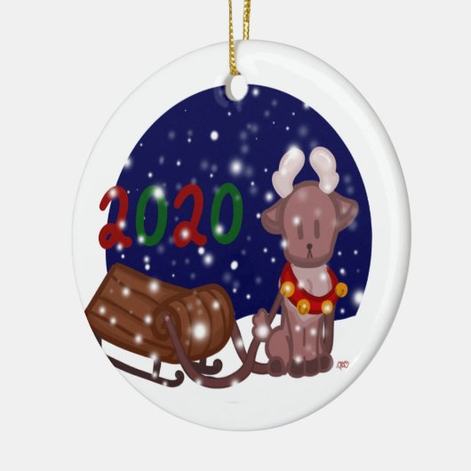 Ornament van kleine rendieren (Links)