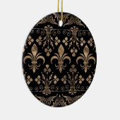 Ornament van koninklijk zwart en goud (Rechts)