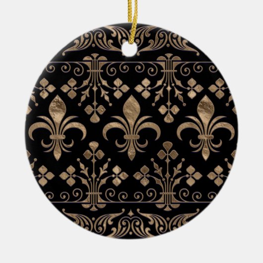 Ornament van koninklijk zwart en goud (Voorkant)