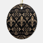 Ornament van koninklijk zwart en goud (Links)