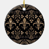 Ornament van koninklijk zwart en goud (Achterkant)