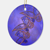 Ornament van koperbutterflies (Links)