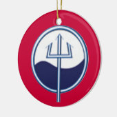 Ornament van kustwacht voor wetenschapstechniek (Links)