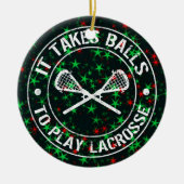 Ornament van lacrosse kerstbomen (Voorkant)