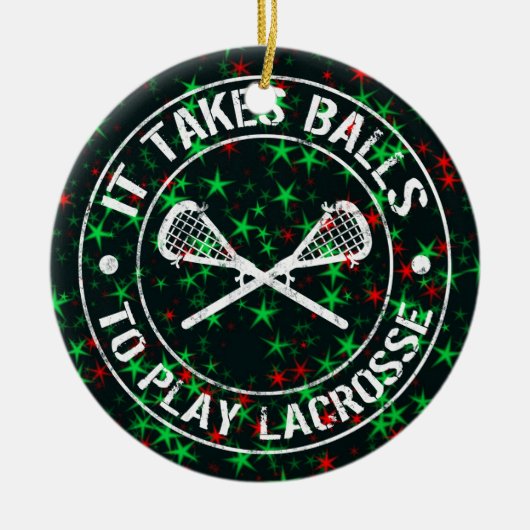Ornament van lacrosse kerstbomen (Voorkant)