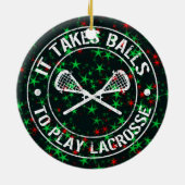 Ornament van lacrosse kerstbomen (Achterkant)