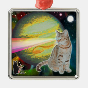 Ornament van laserkattenbeweging