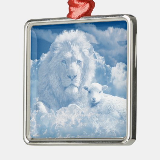 Ornament van leder en lammeren (Links)