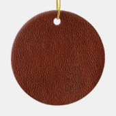 Ornament van lederen keramische cirkels (Voorkant)