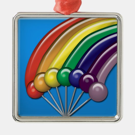 Ornament van Lollipops en regenbogen (Voorkant)