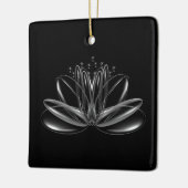 Ornament van lotusbloemkeramiek (Links)