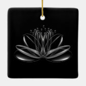 Ornament van lotusbloemkeramiek (Achterkant)