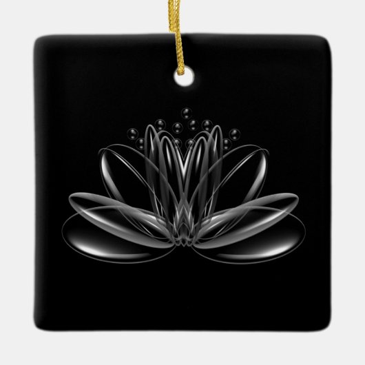 Ornament van lotusbloemkeramiek (Voorkant)
