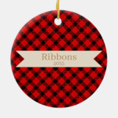 Ornament van Maltipoo met kerstpuppy Pet (Achterkant)