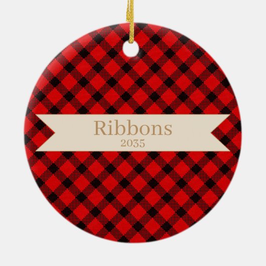 Ornament van Maltipoo met kerstpuppy Pet (Achterkant)