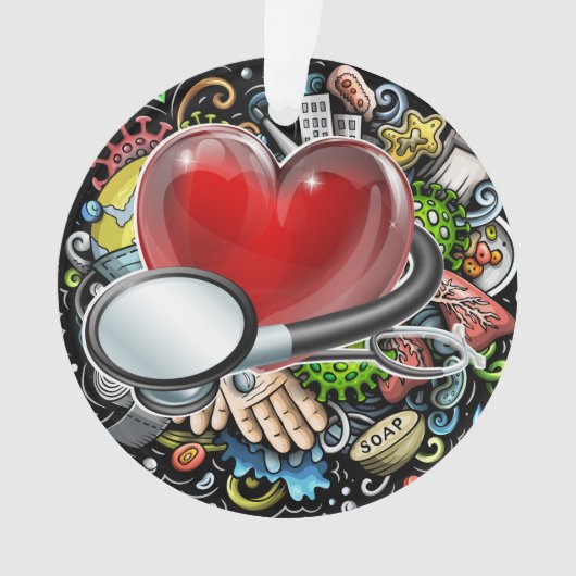 Ornament van medisch personeel (voorkant)