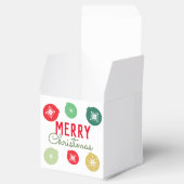 Ornament van Merry Kerstparty Snowflakes Bedankdoosjes (Geopend)