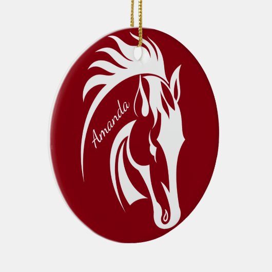 Ornament van mooie witte paarden (Rechts)