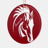 Ornament van mooie witte paarden (Links)