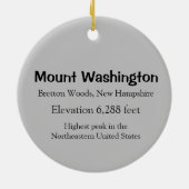 Ornament van Mount Washington (Achterkant)