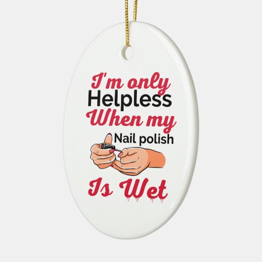 Ornament van nagellak metaal (Links)