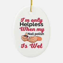 Ornament van nagellak metaal