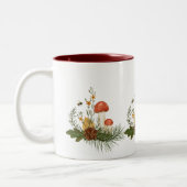 Ornament van navelbladeren tweekleurige koffiemok (Links)