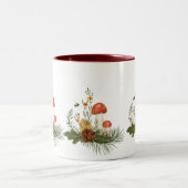 Ornament van navelbladeren tweekleurige koffiemok (Center)