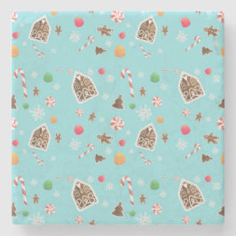 Ornament van ontbijtkoek stenen onderzetter