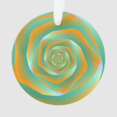 Ornament van Oranje en groen Roos (voorkant)