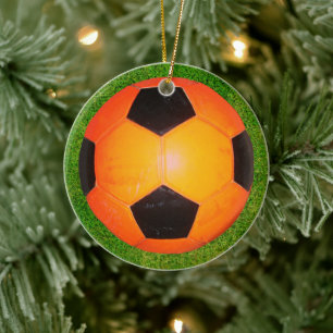 Ornament van Oranje en zwart Voetbal