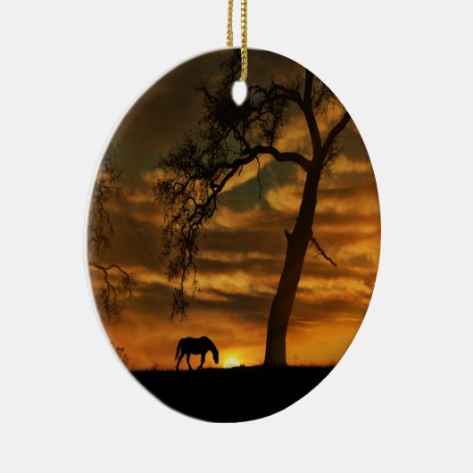 Ornament van paarden en eikenbomen (Rechts)