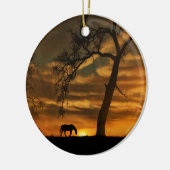 Ornament van paarden en eikenbomen (Links)