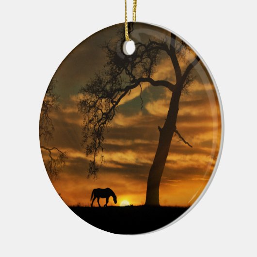 Ornament van paarden en eikenbomen (Links)