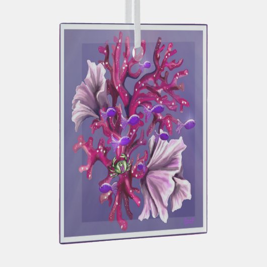 ornament van Paars zeemeerglas (Voorkant Rechts)